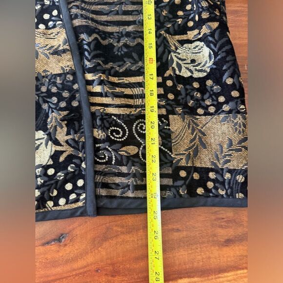 Coldwater Creek reversible light weight jacket black/browns-golds and black - Picture 12 of 13